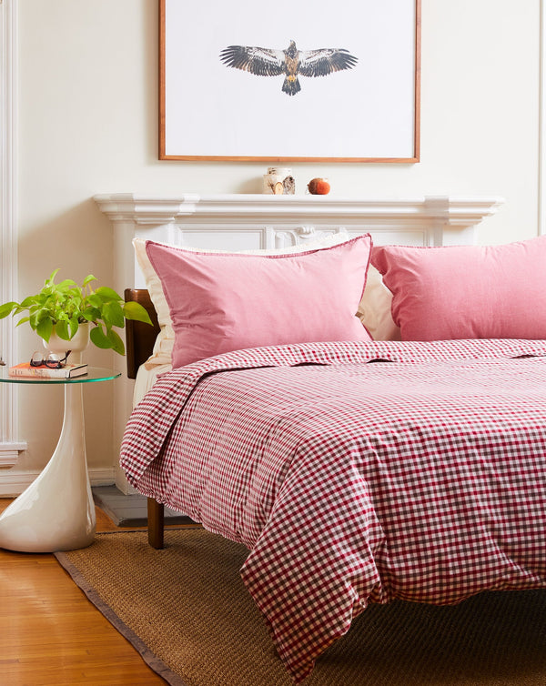 Chili Chambray Pillowcase Set