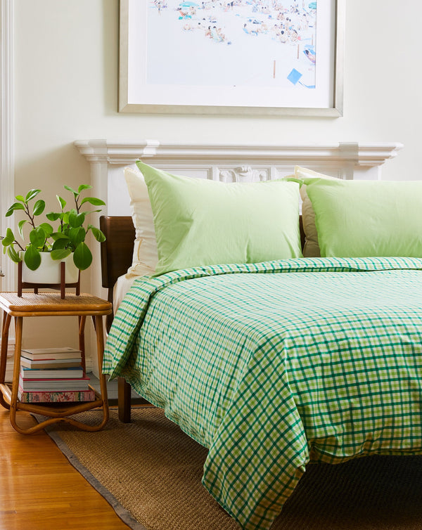 Nile Green Chambray Pillowcase Set