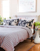 Pink & Charcoal Gingham Sheet Set