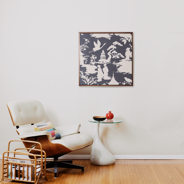 St Germain Framed and Stretched Fabric