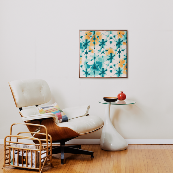 Nishi Framed and Stretched Fabric