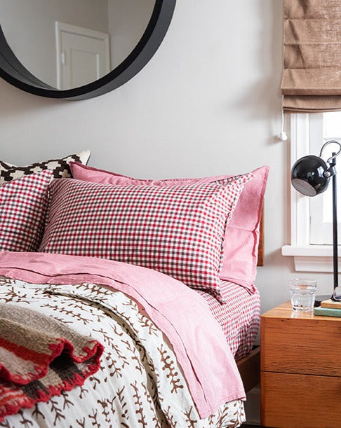 Chili Chambray Sheet Set