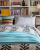 Grey Vines Heather Duvet Cover