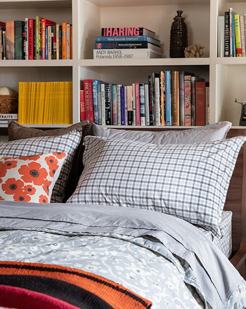 Ash Grey Chambray Sheet Set