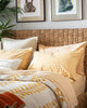 Gold Vines Heather Duvet Cover