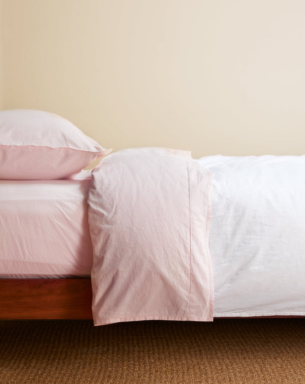 Blush Chambray Sheet Set