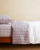 Pink & Charcoal Gingham Sheet Set