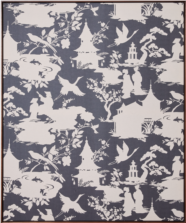 St Germain Framed and Stretched Fabric