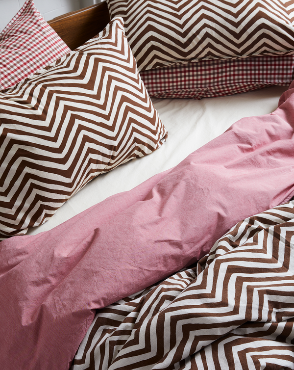 Chevron Heather Pillow Sham Set