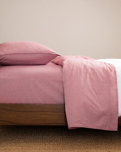 Chili Chambray Sheet Set