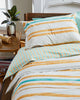 Turquoise & Flax Gingham Sheet Set