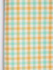 Turquoise & Flax Gingham Duvet Cover
