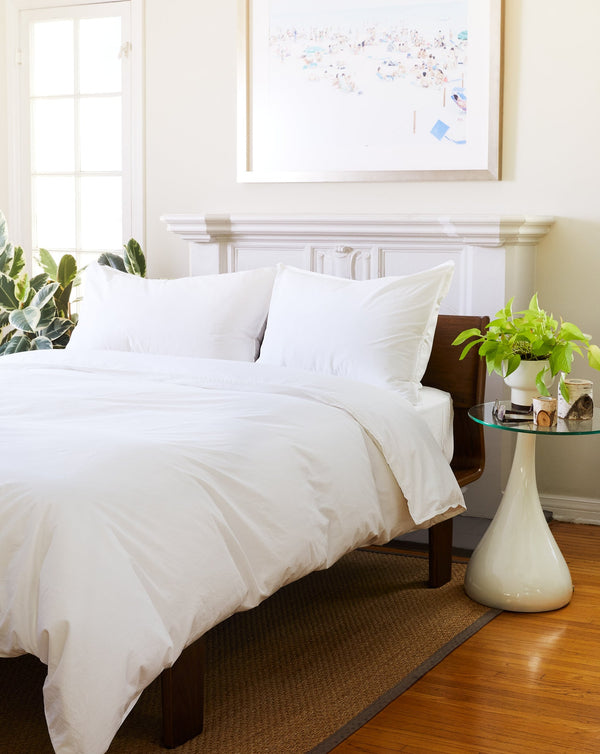 White Chambray Sheet Set